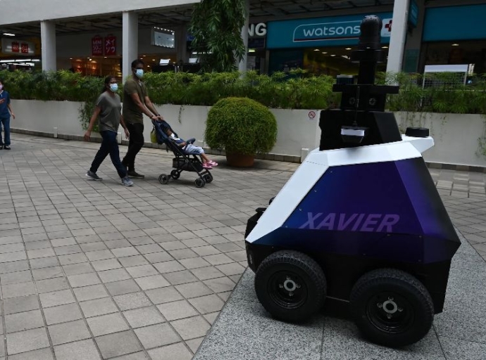 Los robots que patrullan Singapore