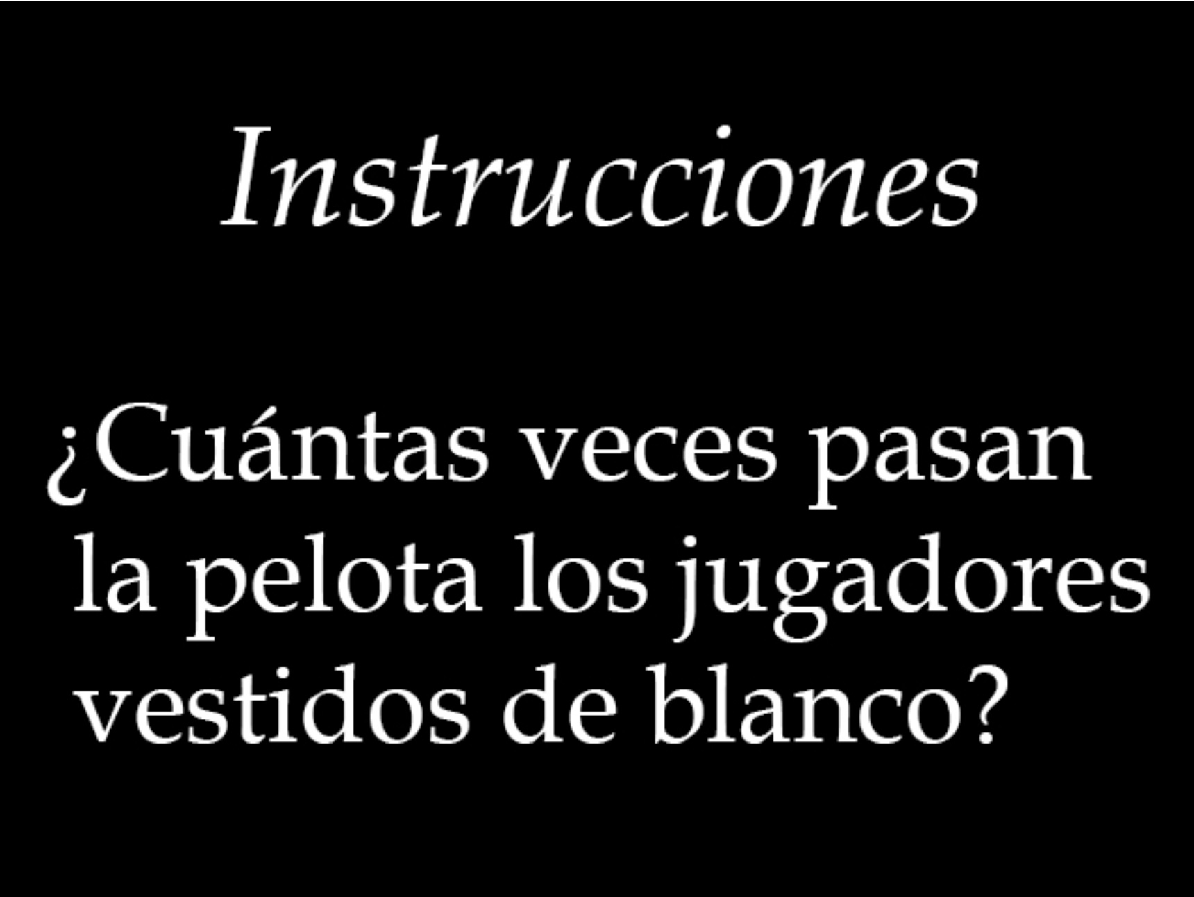 Instrucciones